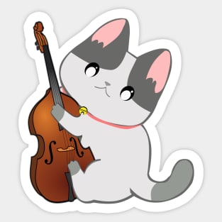 Violin Cat Sticker
